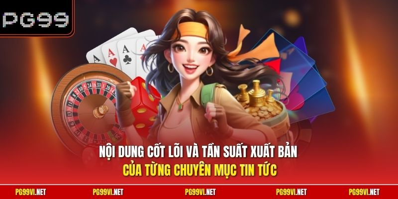Nội dung cốt lõi và tần suất xuất bản của từng chuyên mục tin tức